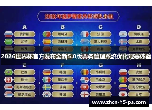 2026世界杯官方发布全新5.0版票务管理系统优化观赛体验